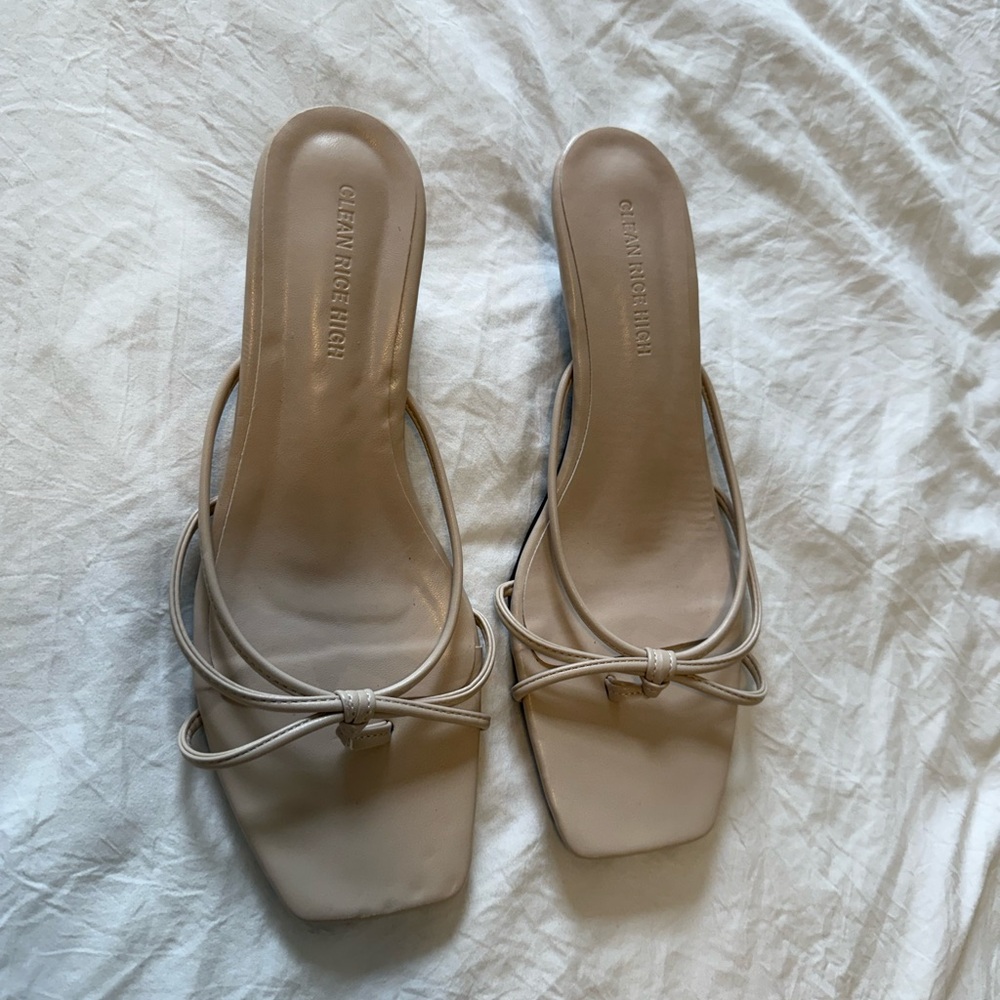 Beige Women's Tan Sandals/heel